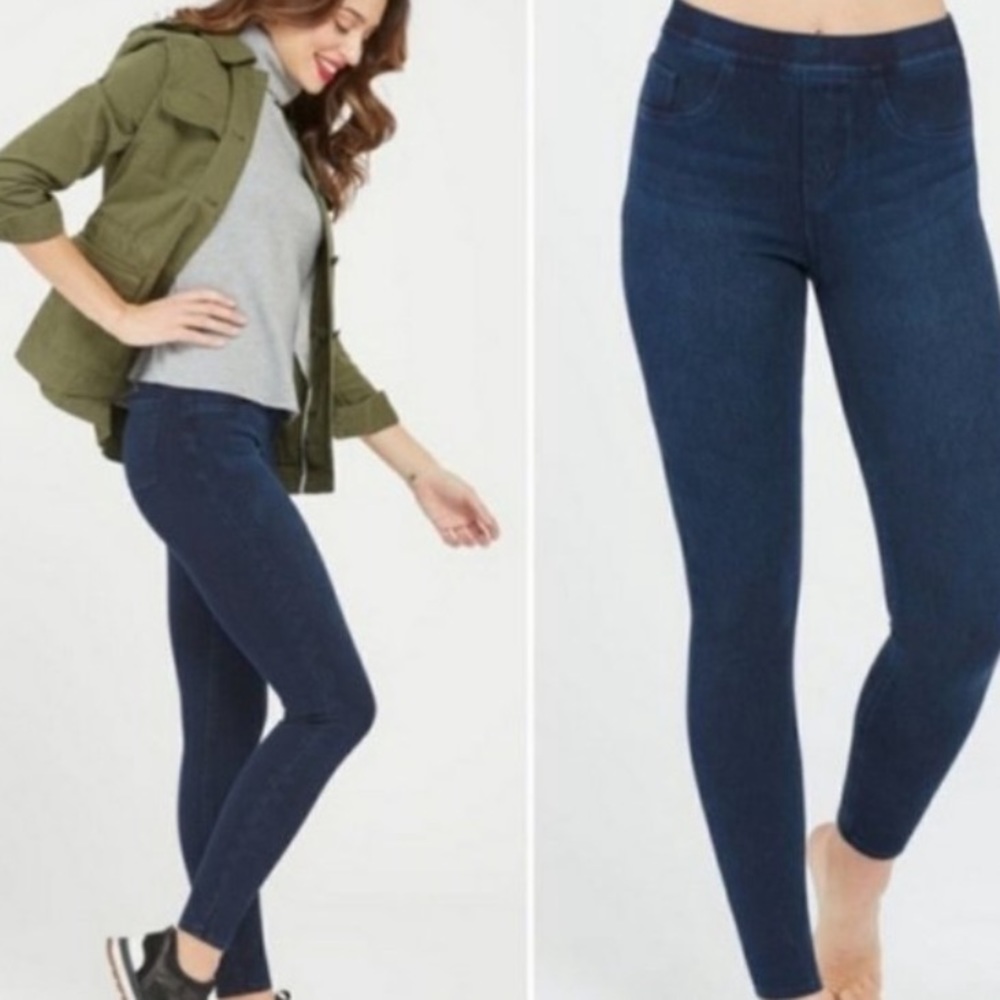 Spanx dark wash Jean Jegging